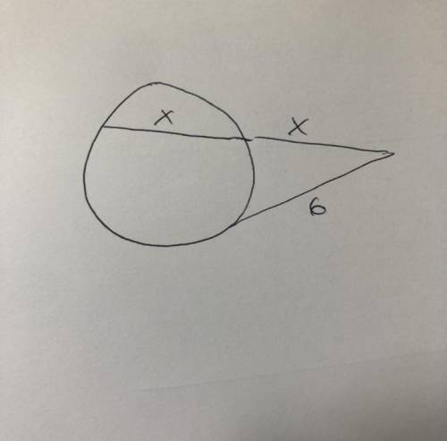 Lines that appear to be tangent are tangent. Find the value of each variable.