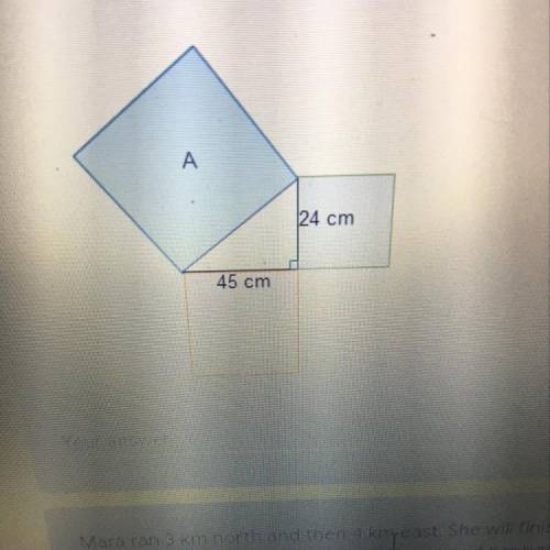 What is the area of square A, in square centimeters? I can do the rest all up until the last point o