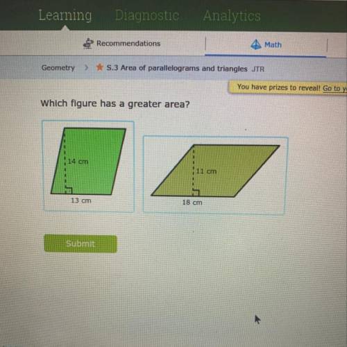Which figure has a greater area?