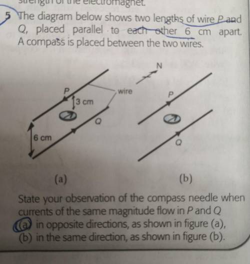 How do i do question a? Answers say needle deflects to the east but idk why