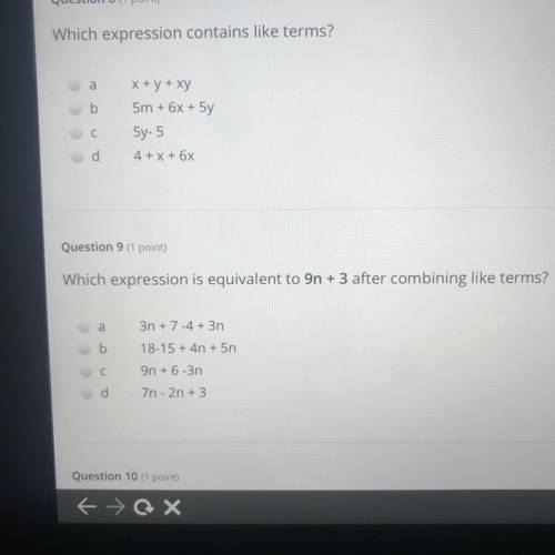 Please help me on these two questions