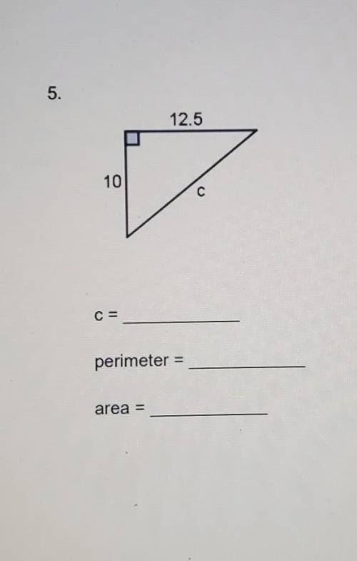What is the c the perimeter and the area