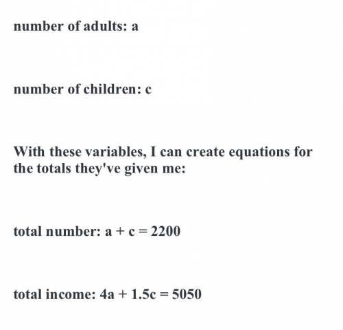 Can you guys create a word problem using this info for system of equations, thanks will give brainli