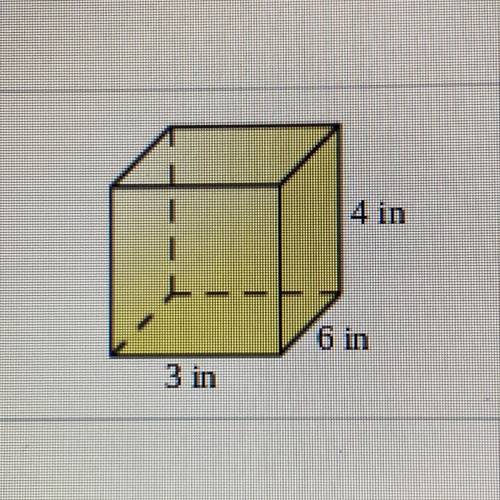 Surface area of cube width 3, length 6, heigh 4
