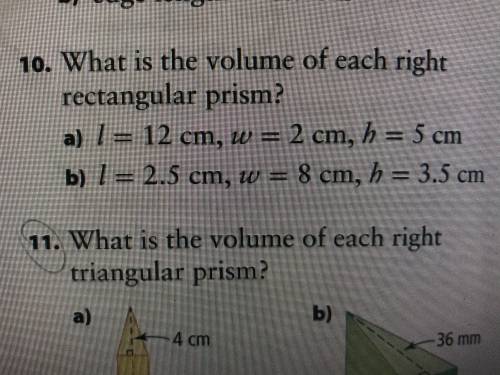 Easy Question Topic: Volume Focus on question 10