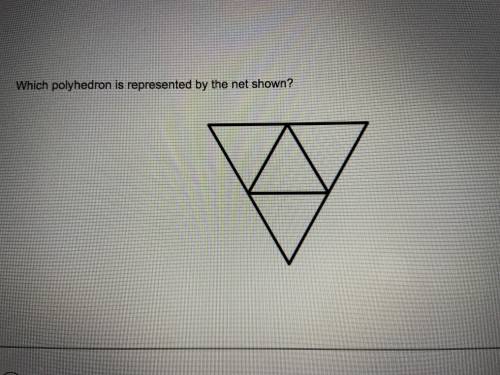 Which polyhedron is represented by the net shown