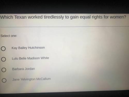 Which Texan worked tiredlessly to gain equal rights for women?