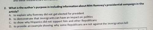 What is the author's purpose in including information about Mitt Romney's presidential campaign in t