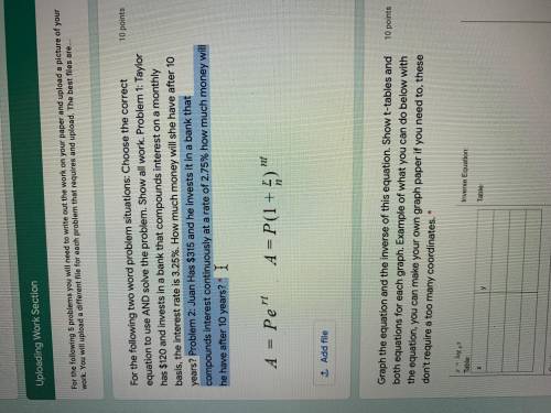 Use a=pe^rt as your formula and answer the highlighted section