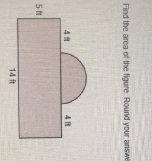 Find the area of the figure. Round your answer to the nearest hundredth. Please help this is due in