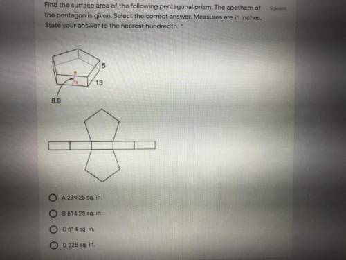 I need help to find the surface area to the nearest hundreds