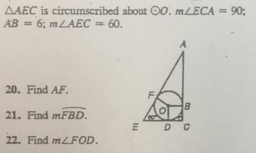 (GEOMETRY HELP) question 21 on pic?