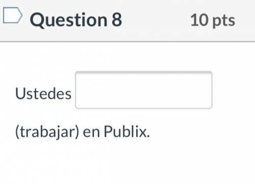 6TH GRADE SPANISH QUESTION 10 POINTS!!