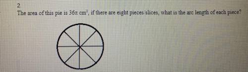 What is the arc length of each piece? Plssss helppp I need a explanation too