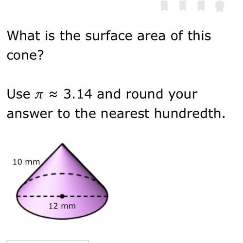 Surface area of this cone