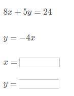 Solve the system of equations. (Please do your best :3)