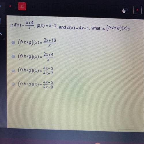 If f(x)=x+4/x, g(x) = x-2, and h(x) = 4x-1, what is (f*h*g)(x)?