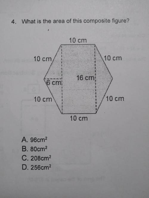 What is the area of this composite figure?