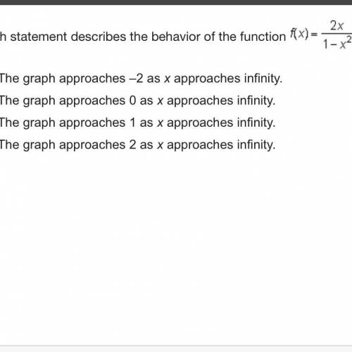 Which statement best describes the behavior of the function?