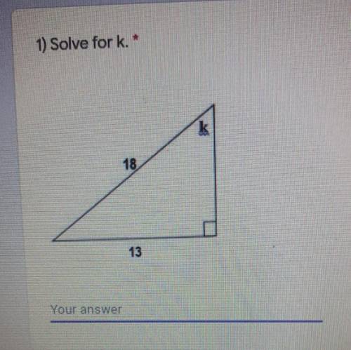 Solve for K. Help please