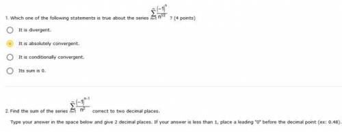 Is the answer to my first question right? I am having trouble with the second one, so I have no answ