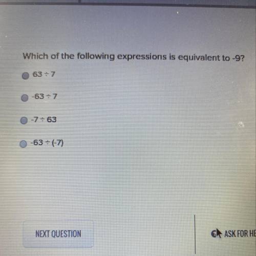 Which of the following expressions is equivalent to -9?