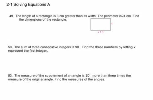 Algebra problems, can you please show the work as well, please
