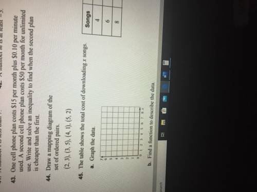 I need help with 43 please help and answer today and the correct answer
