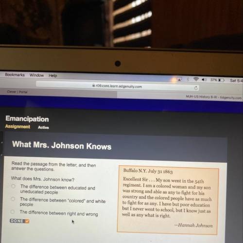 What does mrs.johnson know ?