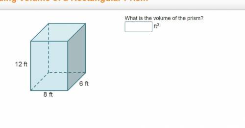 What is the volume of the prism? _____ ft3