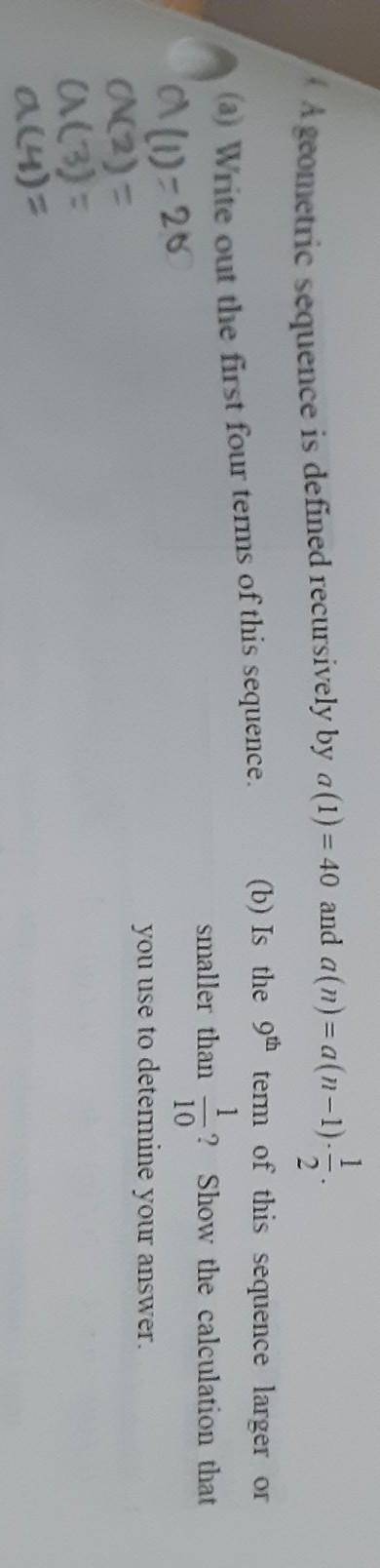 I need help with problems 4 a and b please. Picture included, you might have to turn the picture.