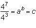 If c is a number with no exponent, what is the value of c in the equation below? StartFraction 4 Su
