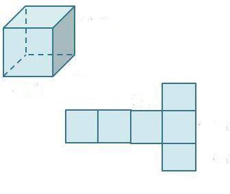 His net can be folded to form a cube with a side length of 20 units.  What is the surface area of t