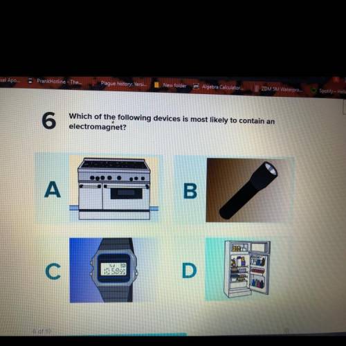 Which of the following devices is most likely to contain an electromagnetic?