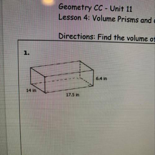 Find the volume of the figure