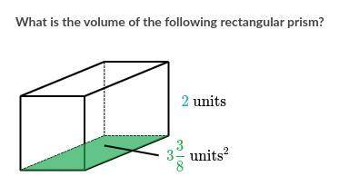 EMERGENCY What is the volume of the following rectangular prism?