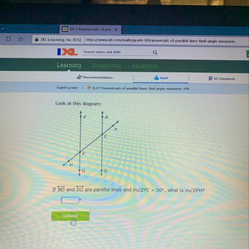 Find angle measures parallel line
