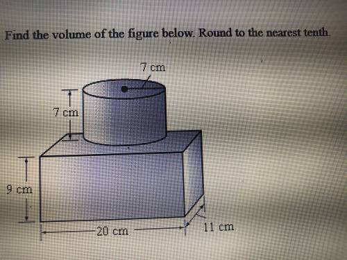 What’s the volume of the composite figure?