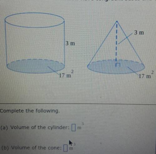 Help ASAP find the volume of the cone and cylinder please