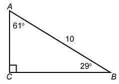 To the nearest tenth, which is the perimeter of △ABC?
