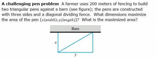 Finding the max area of a barn