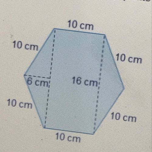 What is the area of this composite figure?

10 cm
10 cm
10 cm
16 cm
6 cm
10 cm
1
10 cm
10 cm
96 cm