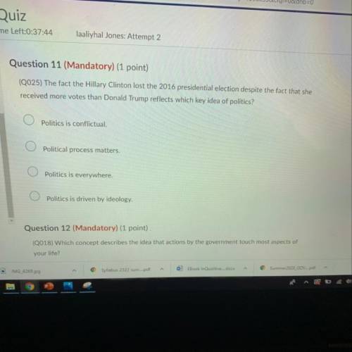 Help with question 11 please test it timedddd ! ASAP