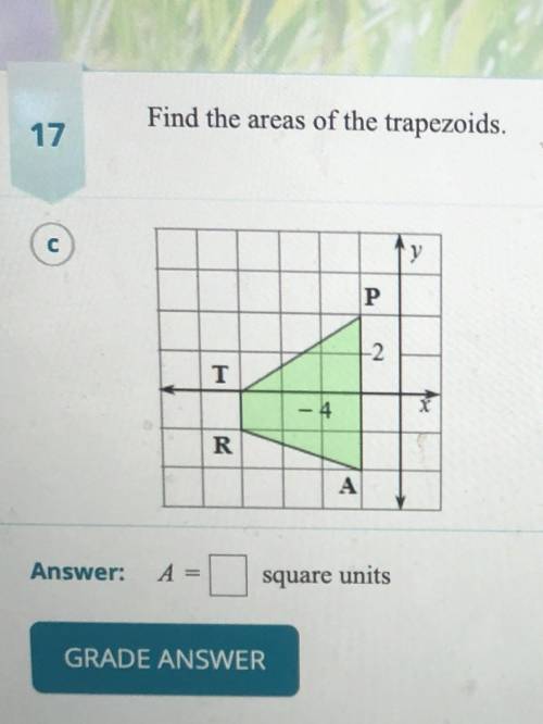 Find the areas of the trapezoids. PLZ HELP
