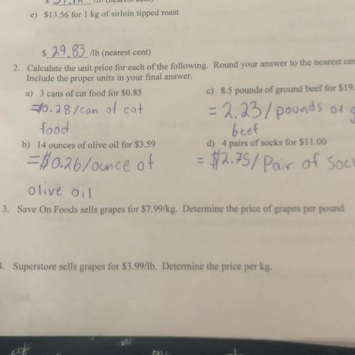 Need help answering the questions below number 3. and 4.