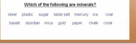 Wich one is a mineral