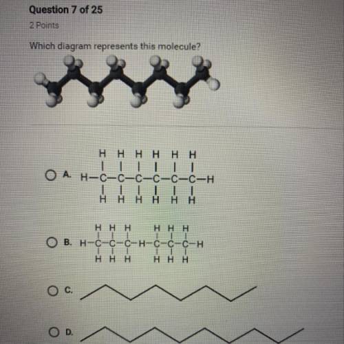 Which diagram represents this molecule?