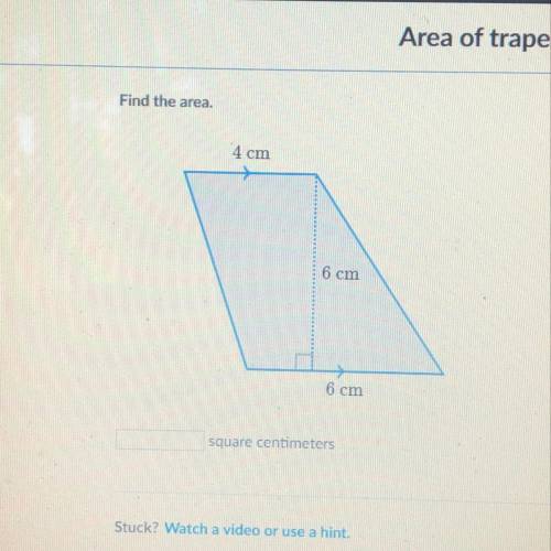 Find the area of the trapeziod