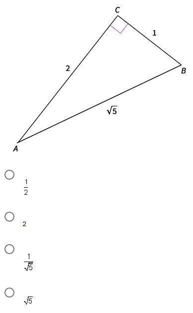 What is the tangent ratio for ∠A?