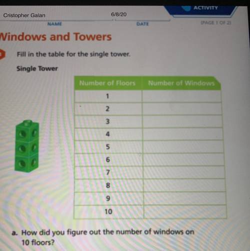 How did you figure out the number of windows on 10 floors?
